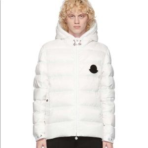 moncler white down sassiere jacket